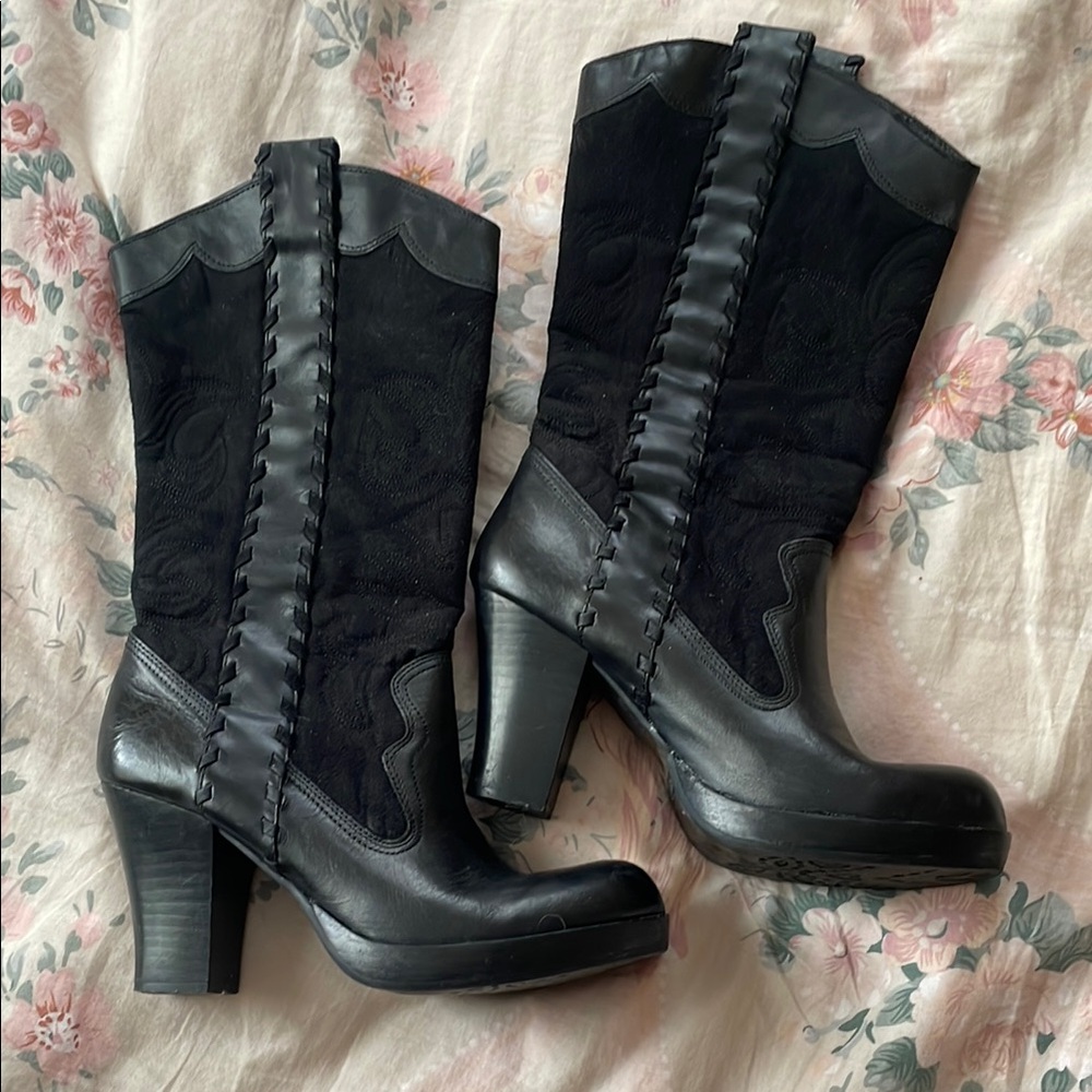 Black Heeled Boots